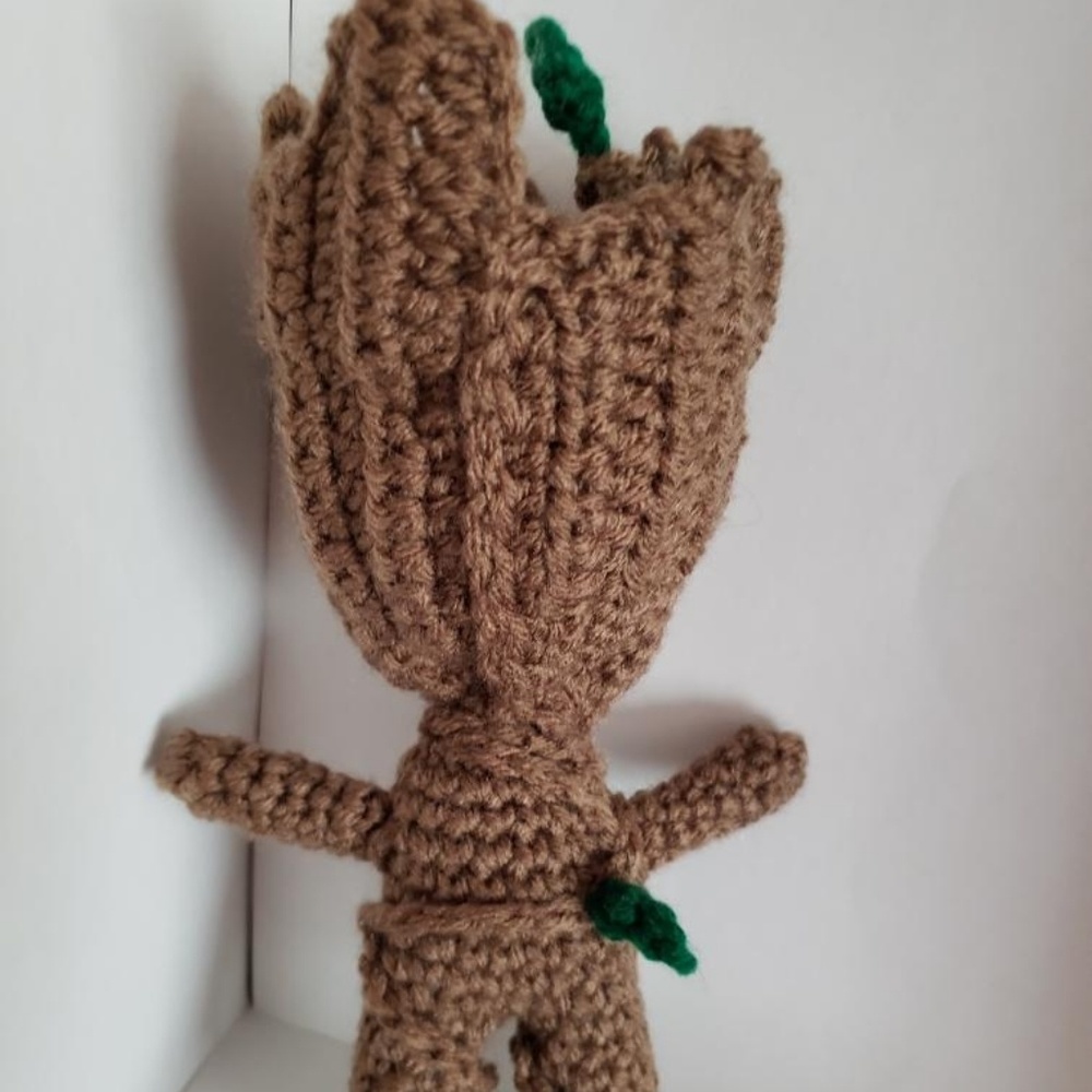 Hand Made Groot Inspired Amigurumi - Picture 3 of 5